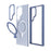 For Samsung Galaxy S24 Ultra Kickstand Magnetic Case Shockproof TPU+PC Phone Case - Blue - 2