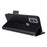 For Cricket Magic 5G / AT&T Propel 5G Leather Case Litchi Texture Wallet Phone Cover with Strap - Black - 4