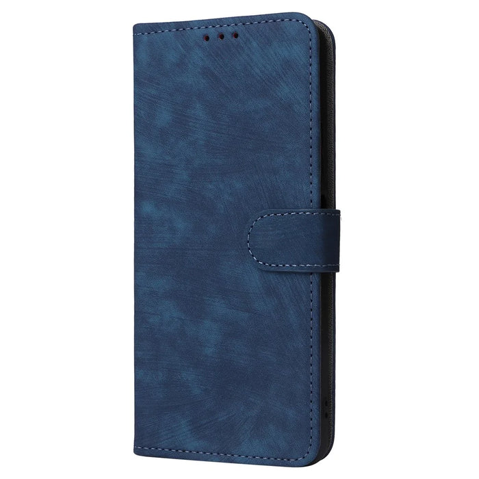 For Cricket Magic 5G / AT&T Propel 5G Leather Case RFID Blocking Wallet Phone Cover - Blue - 6