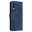 For Cricket Magic 5G / AT&T Propel 5G Leather Case RFID Blocking Wallet Phone Cover - Blue - 7