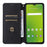 For Cricket Magic 5G / AT&T Propel 5G Leather Case Stand Magnetic Closure Phone Cover - Black - 2