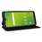 For Cricket Magic 5G / AT&T Propel 5G Leather Case Stand Magnetic Closure Phone Cover - Black - 3