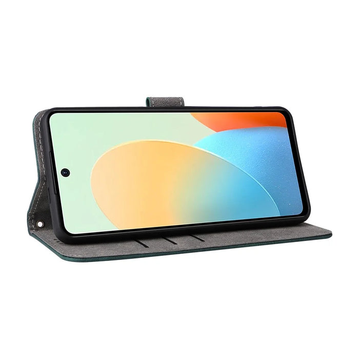 For TECNO Spark Go 2024 4G BG6 / Spark 20C BG7 / Pop 8 Leather Case RFID Blocking Phone Cover - Green - 3