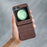 ABEEL For Samsung Galaxy Z Flip5 5G Hinge Protection Cover Crocodile Texture Phone Case - Coffee - 6