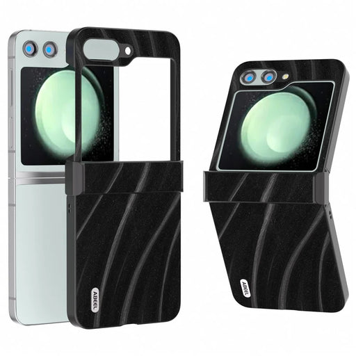 ABEEL Milky Way Series For Samsung Galaxy Z Flip5 5G Phone Case Hinge Protection Cover - Black - 1