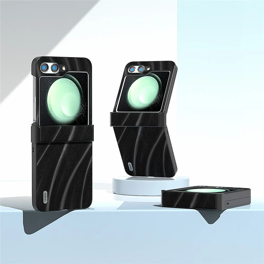 ABEEL Milky Way Series For Samsung Galaxy Z Flip5 5G Phone Case Hinge Protection Cover - Black - 2
