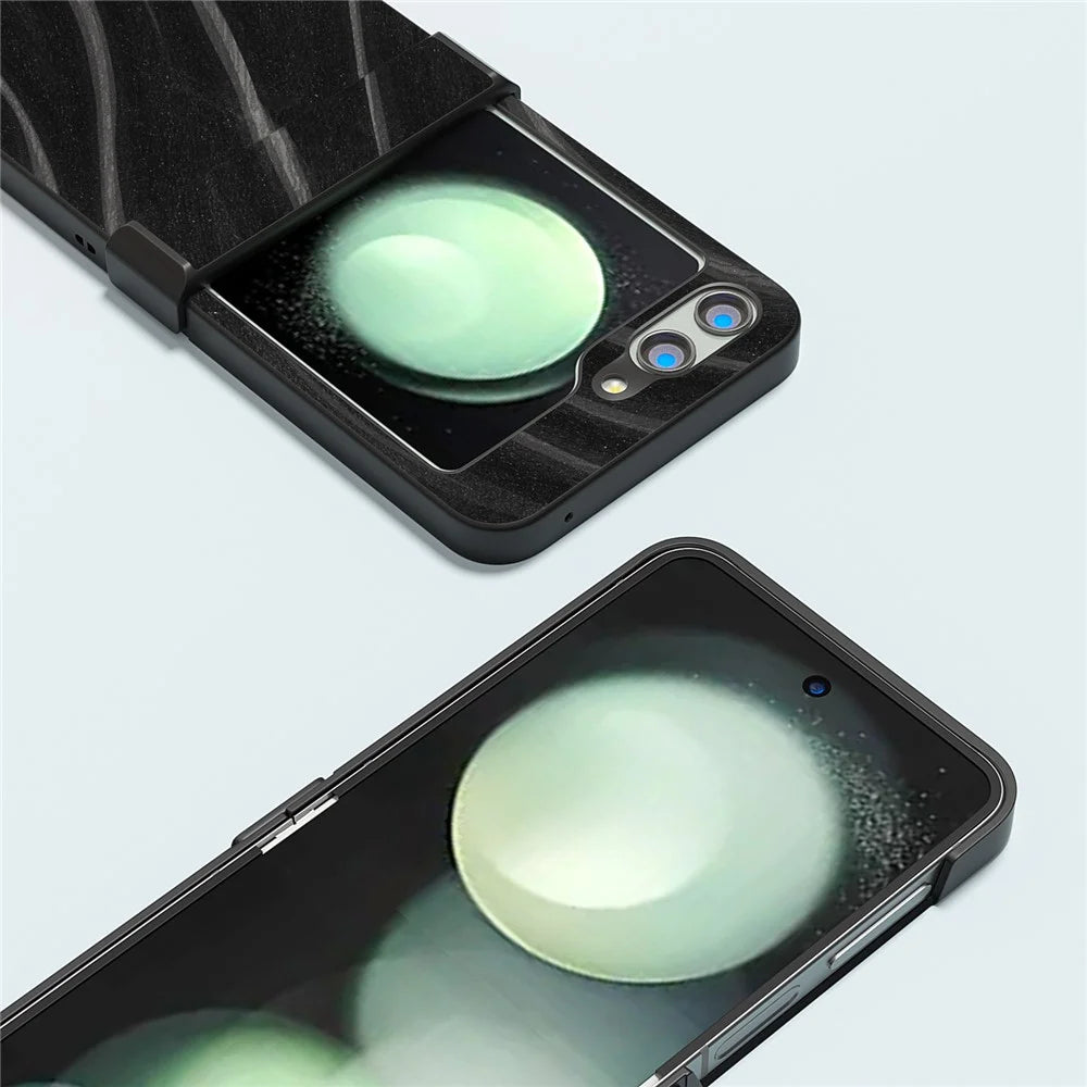 ABEEL Milky Way Series For Samsung Galaxy Z Flip5 5G Phone Case Hinge Protection Cover - Black - 3