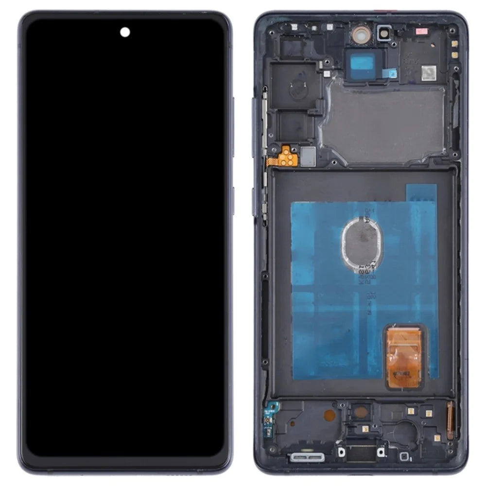 For Samsung Galaxy S20 FE G780  / S20 FE 5G G781 Grade B AMOLED Screen and Digitizer Assembly + Frame (without Logo) - Black - 1