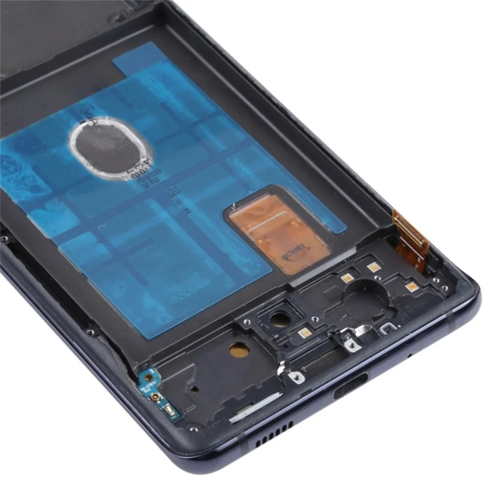 For Samsung Galaxy S20 FE G780  / S20 FE 5G G781 Grade B AMOLED Screen and Digitizer Assembly + Frame (without Logo) - Black - 5
