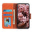 For Samsung Galaxy A35 5G Magnetic Phone Case Nappa Texture Split Leather Shell - Orange - 2