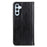 For Samsung Galaxy A35 5G Magnetic Case Shockproof Split Leather Phone Stand Cover - Black - 7