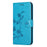 For Samsung Galaxy A35 5G Case Imprinted PU Leather Wallet Stand Cell Phone Cover - Blue - 5