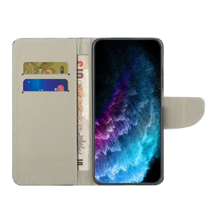 For Samsung Galaxy A35 5G Leather Case Pattern Design Magnetic Folio Phone Cover - Tower - 2