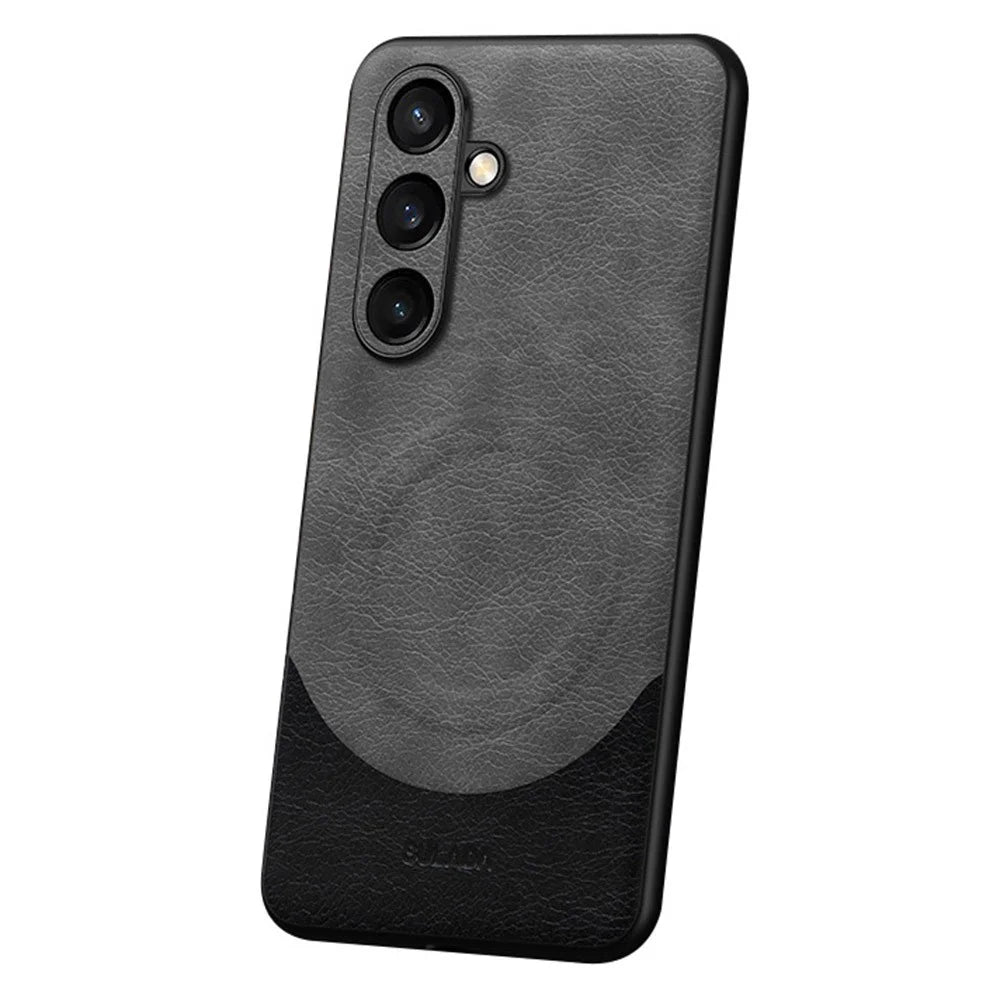 SULADA Magnetic Series for Samsung Galaxy S24 Cover Non-Slip Grip Shockproof Phone Back Case - Grey - 1