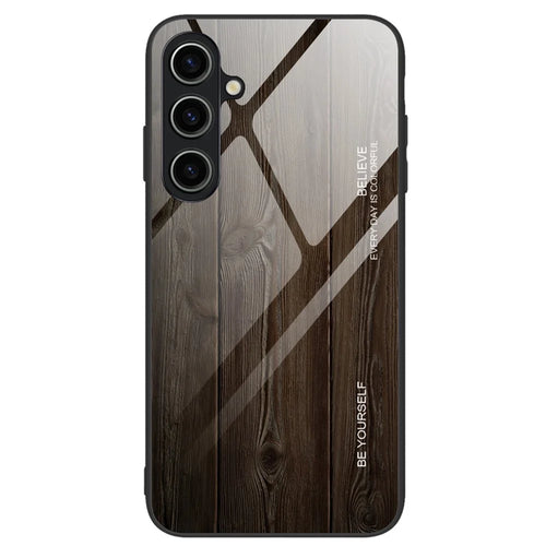 For Samsung Galaxy A15 5G Phone Case Anti-Scratch Tempered Glass+TPU Cover - Black - 1