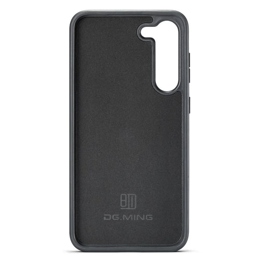 DG.MING For Samsung Galaxy S24 Case Anti-Drop PU Leather Coating Phone Back Cover - Black - 2
