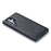 DG.MING For Samsung Galaxy S24 Ultra Phone Case Anti-Scratch Side Edge Leather Coating Back Shell - Black - 5