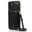 For Samsung Galaxy A05s 4G Case Card Holder Kickstand PU Leather+TPU Cover with Shoulder Strap - Black - 7