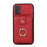 TPU+PU Leather Phone Cover for Samsung Galaxy A32 5G / M32 5G Case Card Holder Kickstand Shell - Red - 2