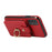 TPU+PU Leather Phone Cover for Samsung Galaxy A32 5G / M32 5G Case Card Holder Kickstand Shell - Red - 5