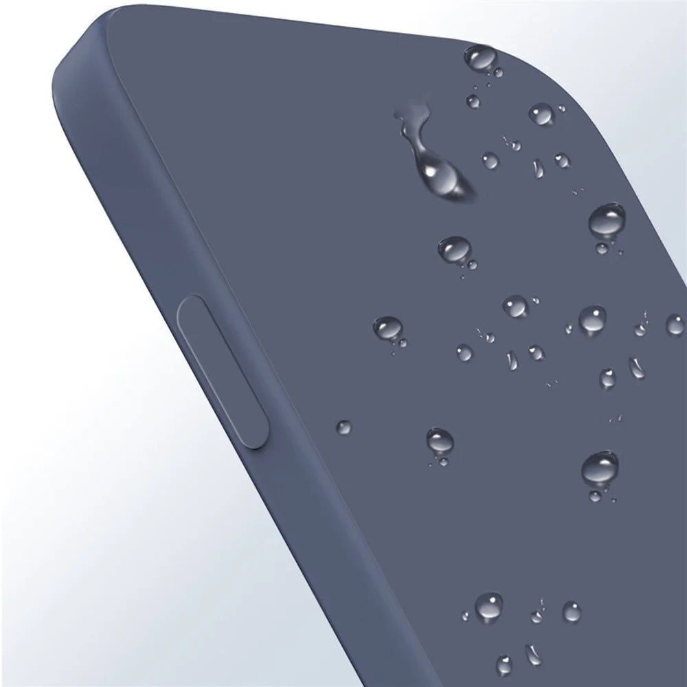 For Samsung Galaxy A15 5G Straight Edge Case Flexible TPU Rubberized Phone Cover - Dark Blue - 6