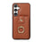 For Samsung Galaxy A34 5G Mobile Case Shoulder Phone Pouch Kickstand TPU+PU Leather Shell - Brown - 2