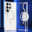 For Samsung Galaxy S24 Ultra Case Shockproof TPU+PC Clear Phone Cover Magnetic Case - White - 1