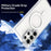 For Samsung Galaxy S24 Ultra Case Shockproof TPU+PC Clear Phone Cover Magnetic Case - White - 7