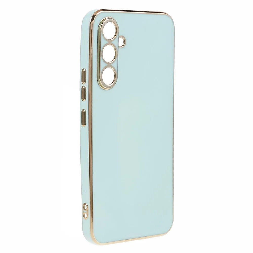 For Samsung Galaxy A15 4G / A15 5G Case Glossy 6D Electroplating TPU Protective Cover - Cyan - 3