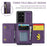 DG.MING M5 Series For Samsung Galaxy S21 Ultra 5G Phone Case Detachable Wallet Kickstand Cover - Purple - 3
