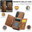 DG.MING M5 Series For Samsung Galaxy S23 FE Phone Case Magnetic Wallet Protective Cover - Brown - 6