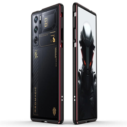 For ZTE nubia Red Magic 10 Pro+ 5G / 10 Pro 5G / 9 Pro 5G / 9 Pro+ 5G Bumper Case Phone Cover Frame - Black  /  Red - 1