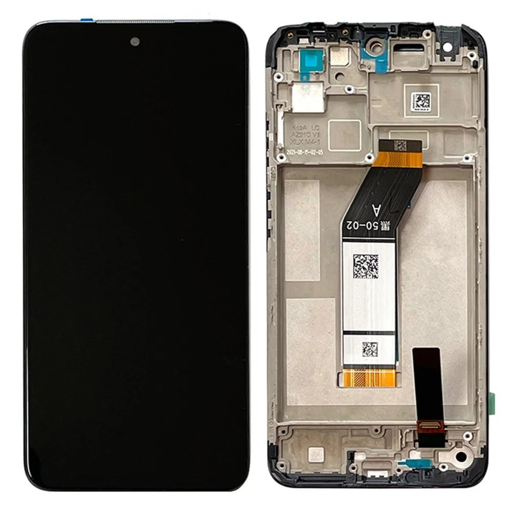 For Xiaomi Redmi 10 4G (2021) 21061119AG Grade C LCD Screen and Digitizer Assembly + Frame (without Logo) - 1