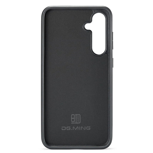DG.MING For Samsung Galaxy S23 FE PU Leather Coating Cover Shockproof Phone Back Case - Brown - 2