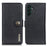 KHAZNEH For Samsung Galaxy A35 5G Leather Cases Stand Cowhide Texture Phone Cover Wallet - Black - 1