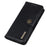 KHAZNEH For Samsung Galaxy A35 5G Leather Cases Stand Cowhide Texture Phone Cover Wallet - Black - 6