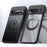 For Google Pixel 8 Pro Case Magnetic Case Ring Kickstand TPU+Acrylic Back Cover - Matte Black - 2