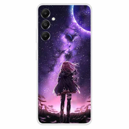 For Samsung Galaxy A05s 4G Case Pattern Printing Soft TPU Mobile Phone Back Cover - Stars and Girl - 1