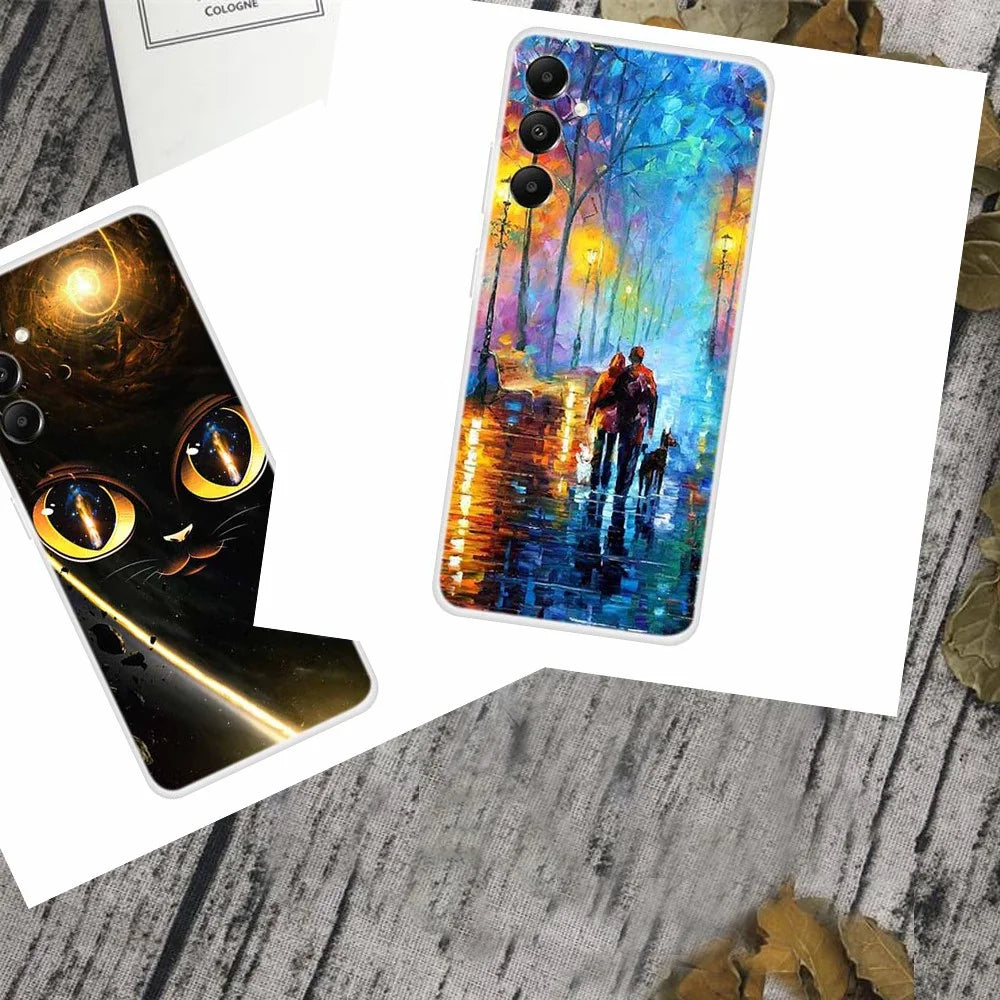 For Samsung Galaxy A05s 4G Case Pattern Printing Soft TPU Mobile Phone Back Cover - Stars and Girl - 3