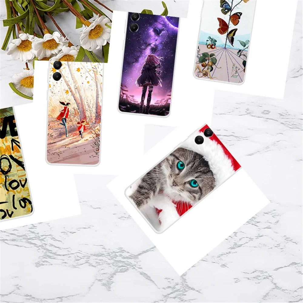For Samsung Galaxy A05s 4G Case Pattern Printing Soft TPU Mobile Phone Back Cover - Stars and Girl - 5