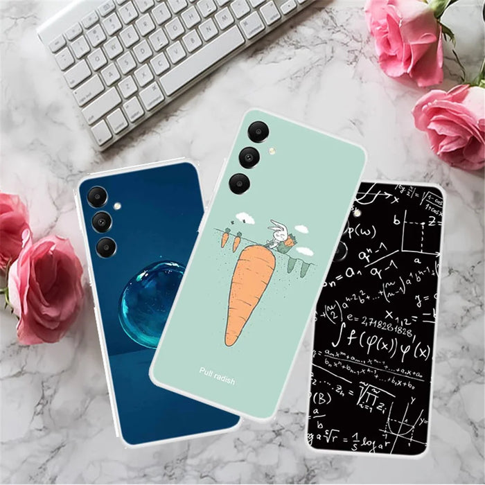 For Samsung Galaxy A05s 4G Back Case Drop-proof TPU Cell Phone Cover with Pattern Printing - Radish and Rabbit - 3