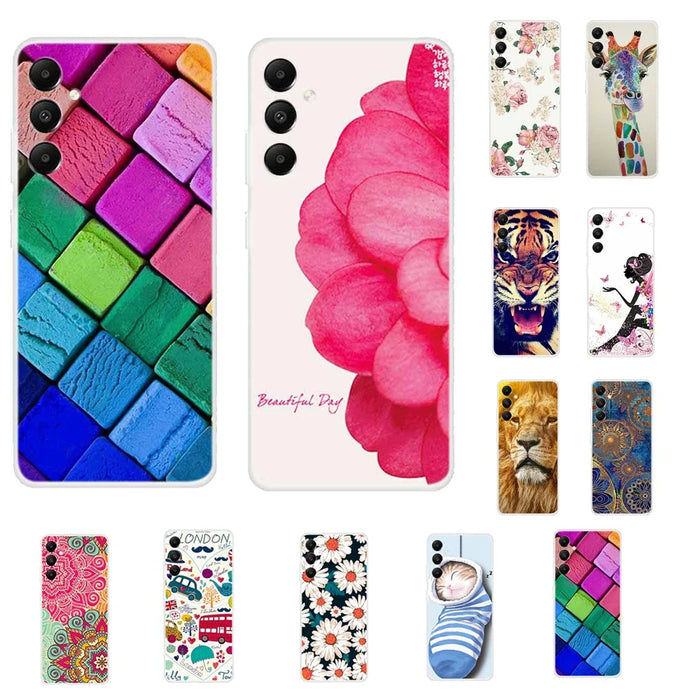 For Samsung Galaxy A05s 4G Case Pattern Printing Soft TPU Phone Back Cover - Flowers - 5