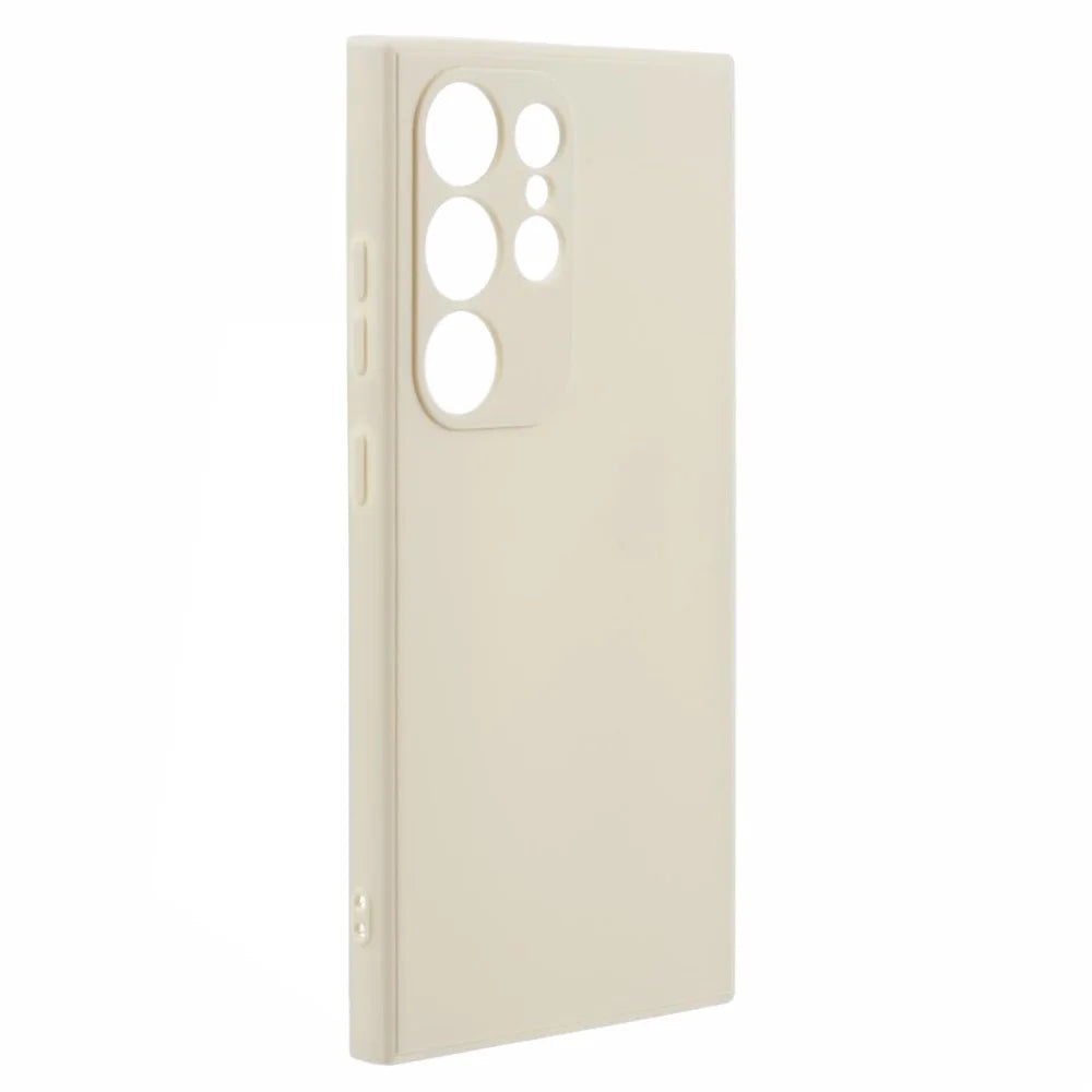 For Samsung Galaxy S24 Ultra TPU Case Straight Edge Protective Phone Cover - White - 3