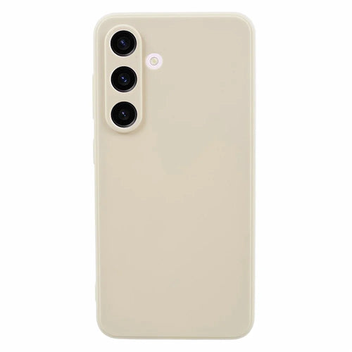 For Samsung Galaxy S24 TPU Case Straight Edge Camera Protection Phone Cover - White - 1