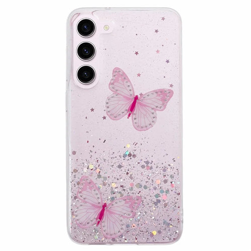 AW Series For Samsung Galaxy S24+ Case Big Rear Lens Hole TPU+PVC Protective Cover - Pink - 1