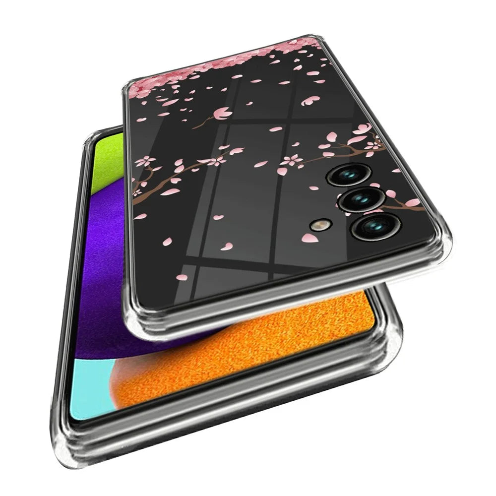 For Samsung Galaxy A35 5G TPU Phone Case Protective Pattern Printing Shell Cover - Sakura - 2