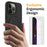For iPhone 15 Pro Magnetic Case Ring Kickstand Anti-drop Phone Cover - Black - 2