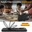 For iPhone 15 Pro Magnetic Case Ring Kickstand Anti-drop Phone Cover - Black - 5