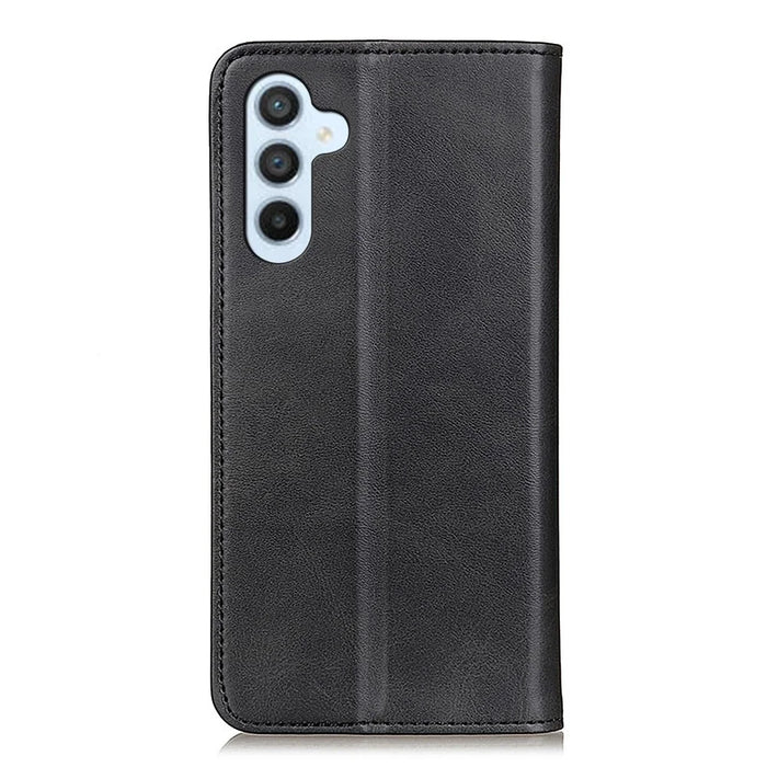 For Samsung Galaxy A35 5G Split Leather Wallet Case Full Body Protective Phone Cover - Black - 7