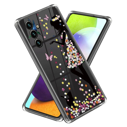 For Samsung Galaxy A35 5G Case Pattern Printed Design TPU Phone Cover - Flower Fairy - 1